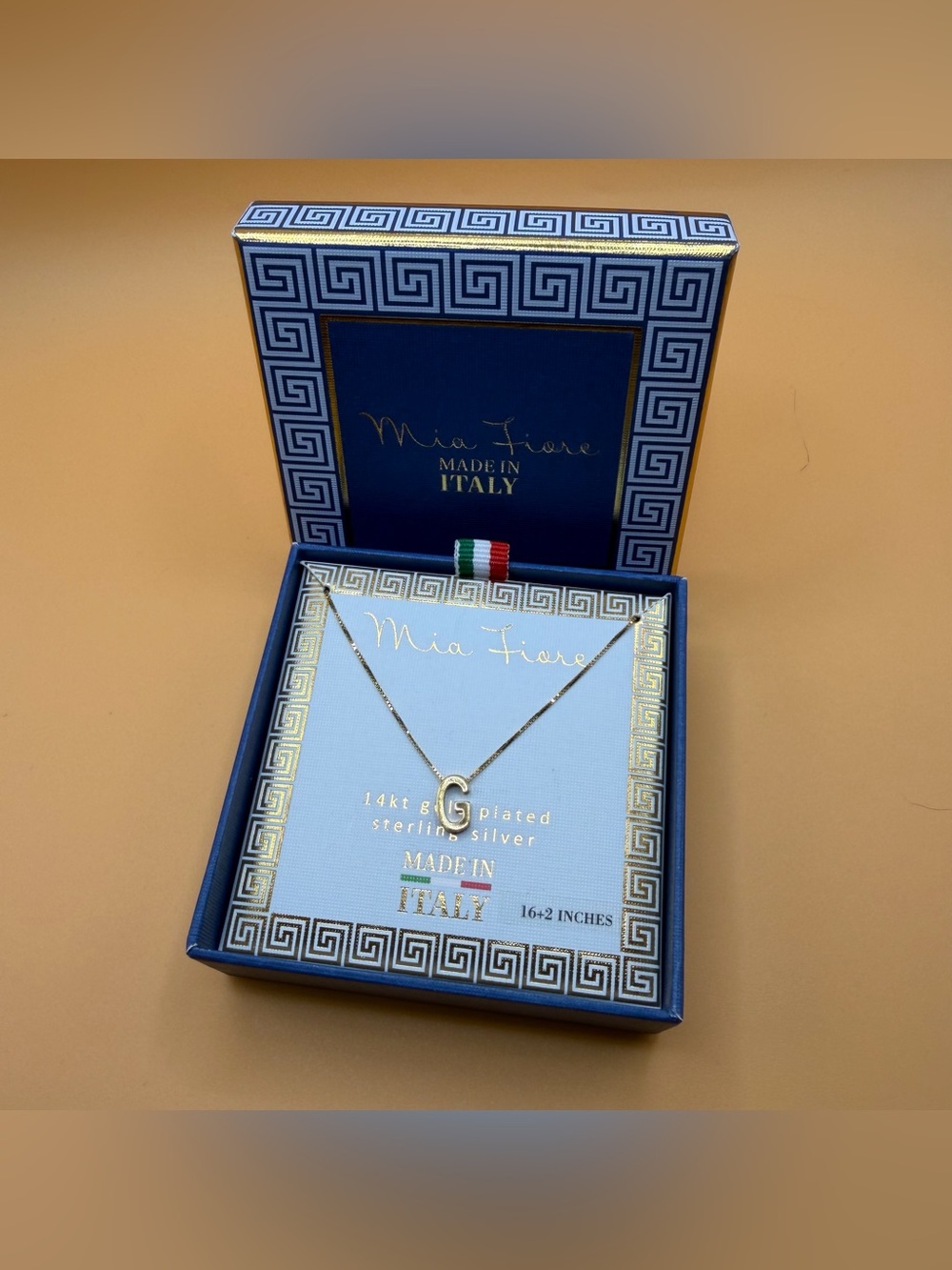 Mia Fiore Gold Plated initial G Pendant Necklace